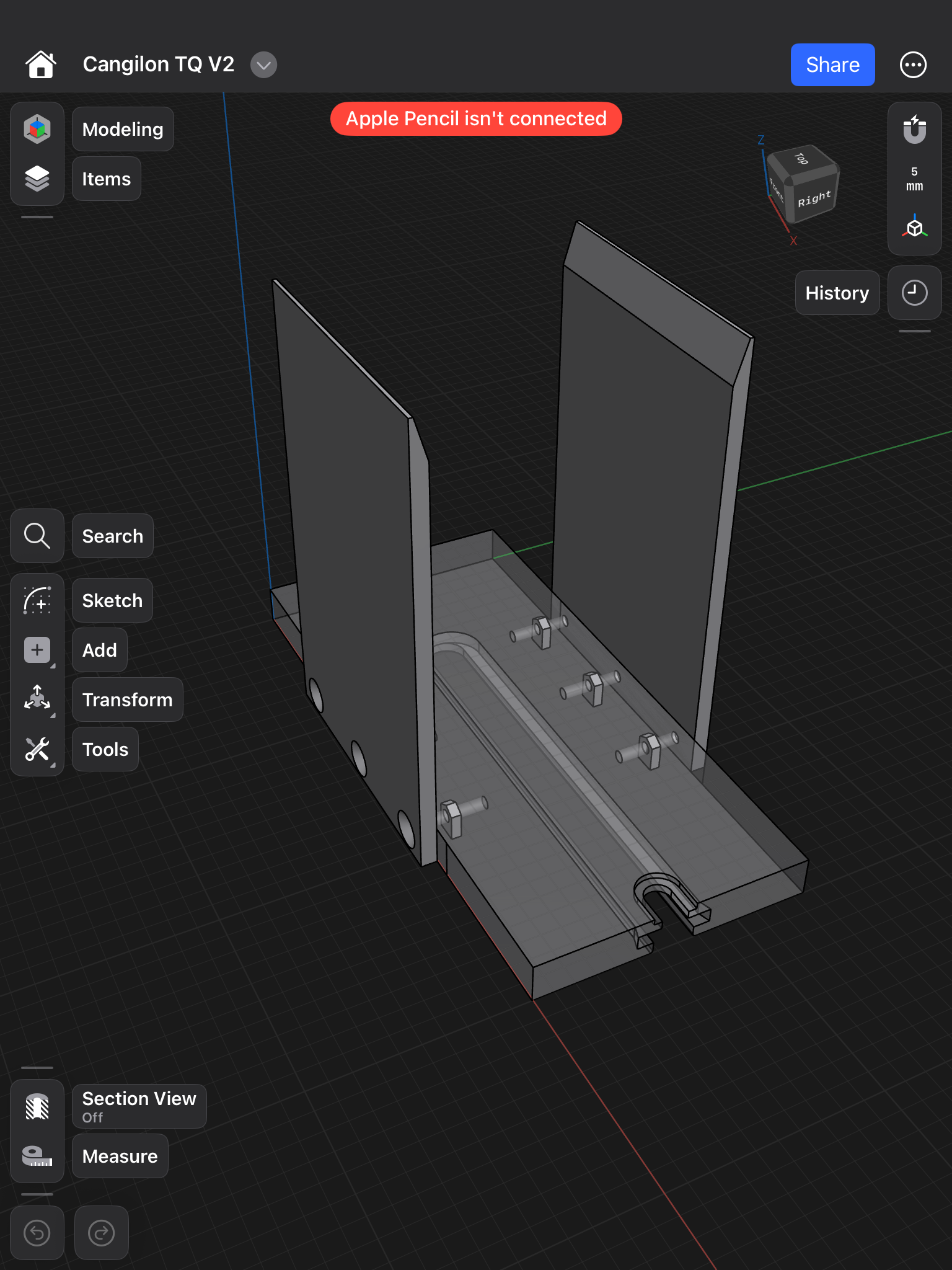 Cangilones impresos en 3D por Proinn